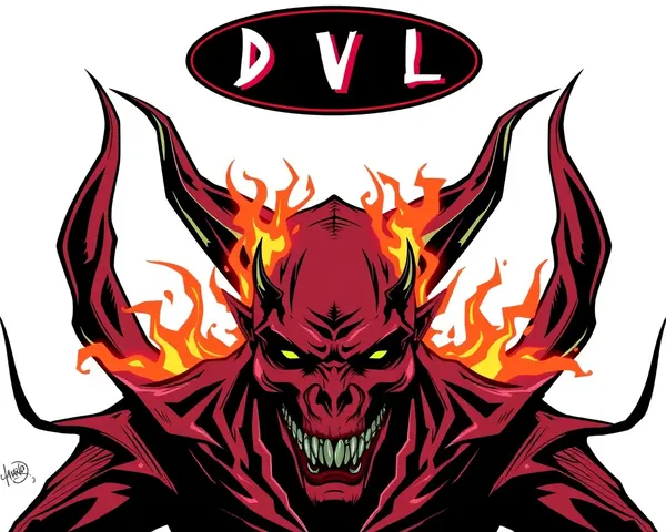 Illustration de design de cornes de diable PNG