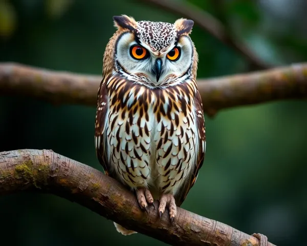 Image PNG d'un hibou en gros plan