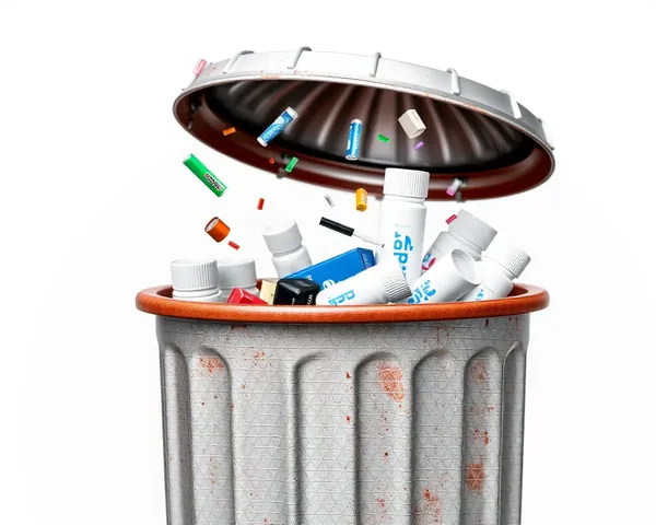 Image PNG d'un poubelle pleine de déchets