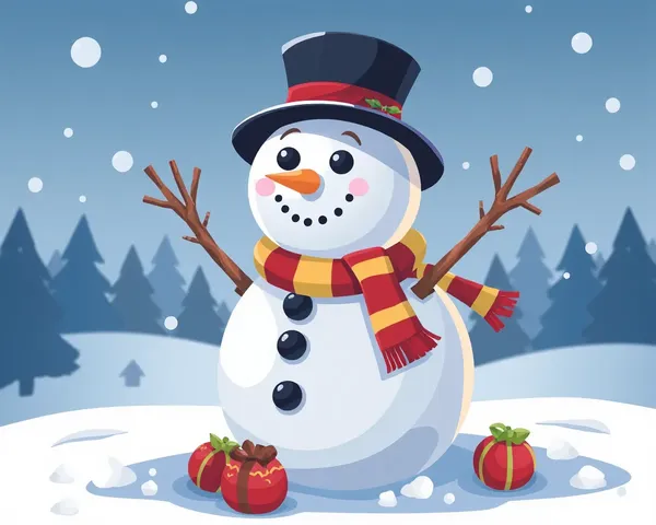 Image PNG de bonhomme de neige pour saison d'hiver