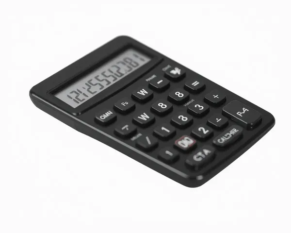 Image PNG de calculatrice noire gratuite disponible