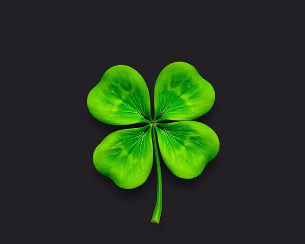 Image PNG de clover à quatre feuilles dévoilée