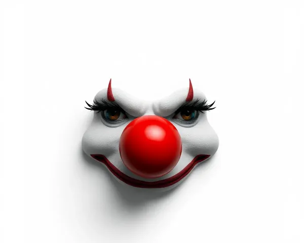 Image PNG de nez de clown sur fond blanc