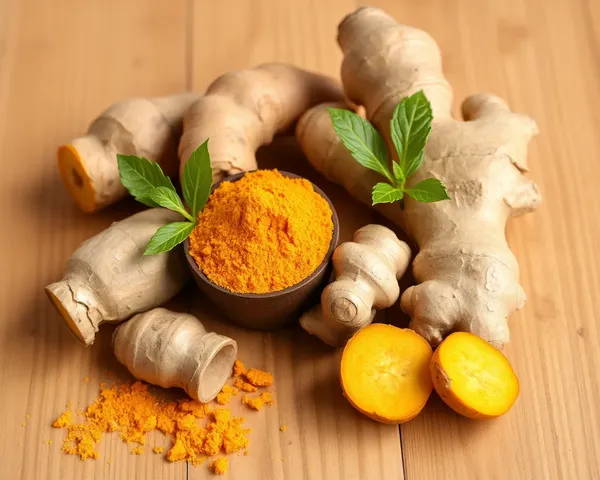 Image PNG de turmeric et gingembre : format de fichier image