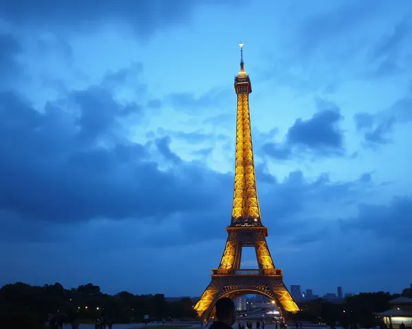 Image PNG du Tour Eiffel sauvegardée