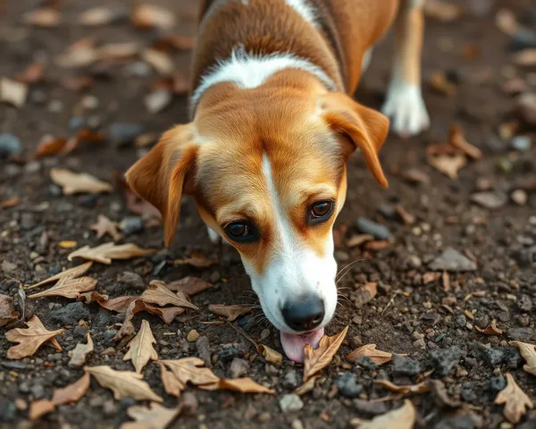 Image PNG du chien qui sent