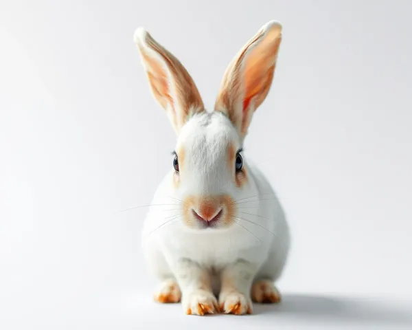 Image PNG transparente d'un lapin blanc pour graphismes