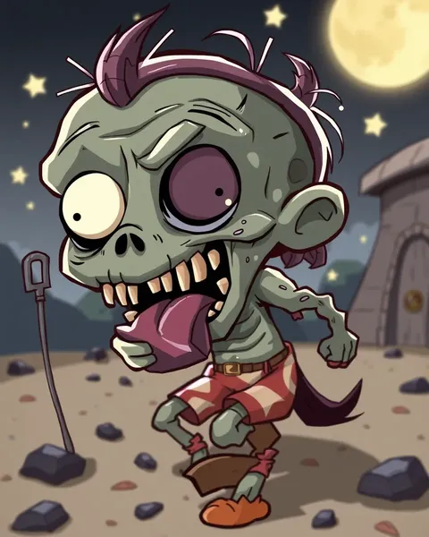 Image d'un zombie en cartoon