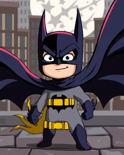 Image de Batman en cartoon : un symbole de justice et de vigilance