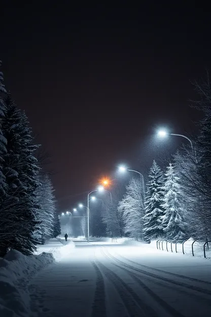 Image de Bonsoir d'Hiver Réfléchit la Calme de la Nature