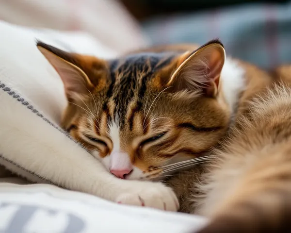 Image de Paix Féline d'un Chat en Sieste