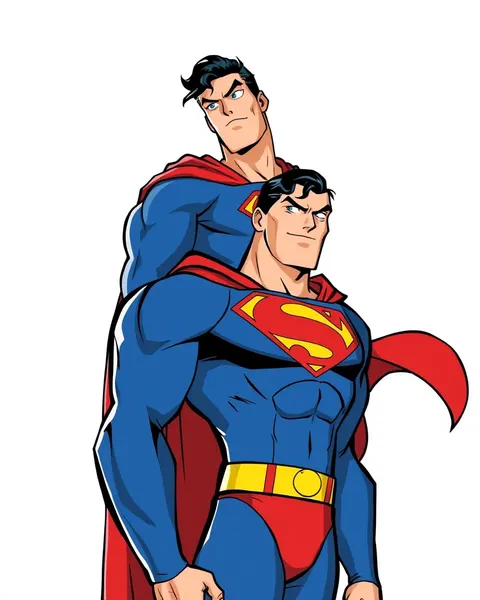 Image de Superman Cartoon : Illustration intemporelle de DC Comics