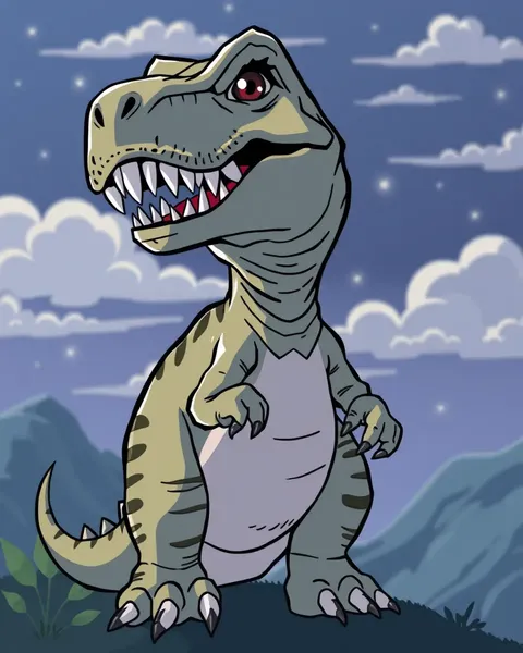 Image de T Rex cartoon : Art de Tyrannosaurus Rex cartoon