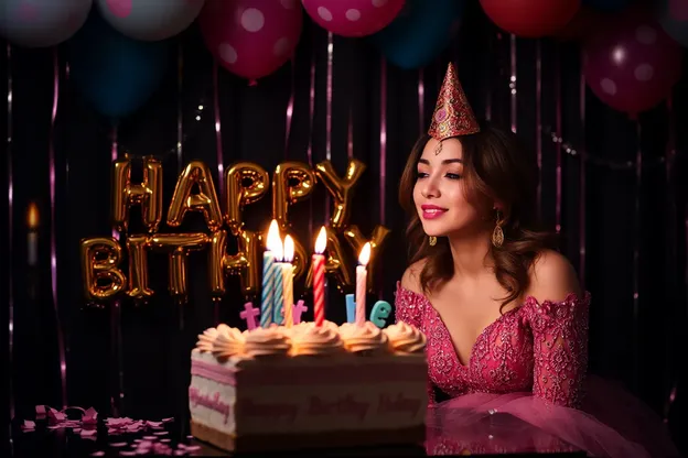 Image de bon anniversaire de Nicole pour la présentation