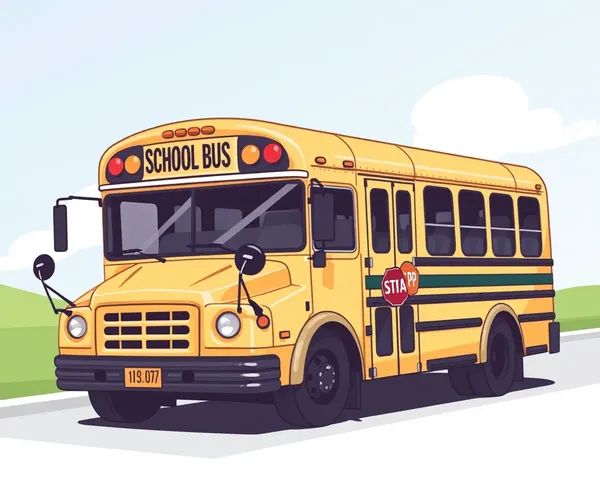 Image de bus scolaire PNG pour l'édition