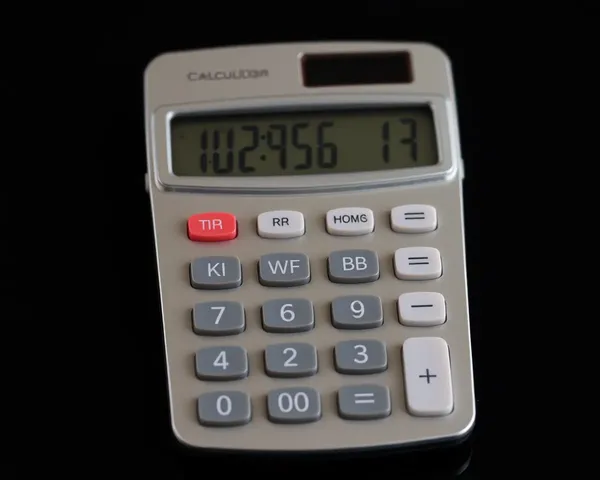 Image de calculatrice noire PNG pour site web