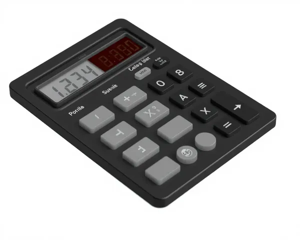 Image de calculatrice noire PNG trouvée en ligne