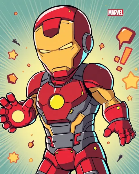 Image de carton de Iron Man : Image de carton de Iron Man