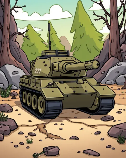 Image de carton de tank : illustrations fantaisistes dévoilées