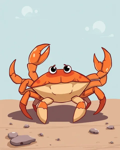 Image de cartoon d'une griffe de crabes