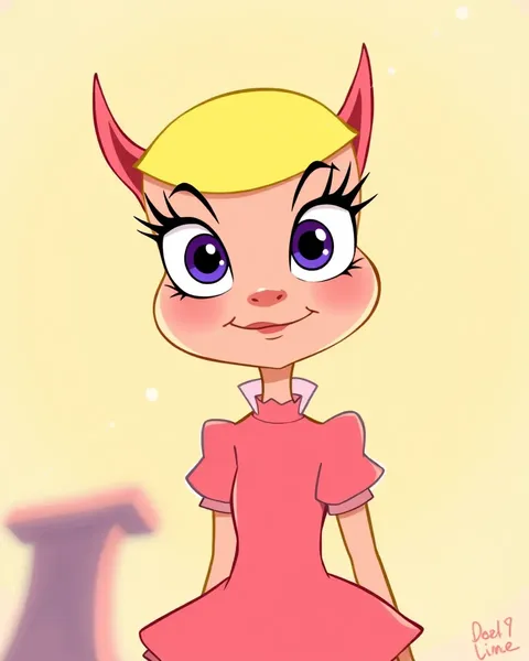 Image de cartoon de Cindy Lou Who dans la Whoville de Seuss