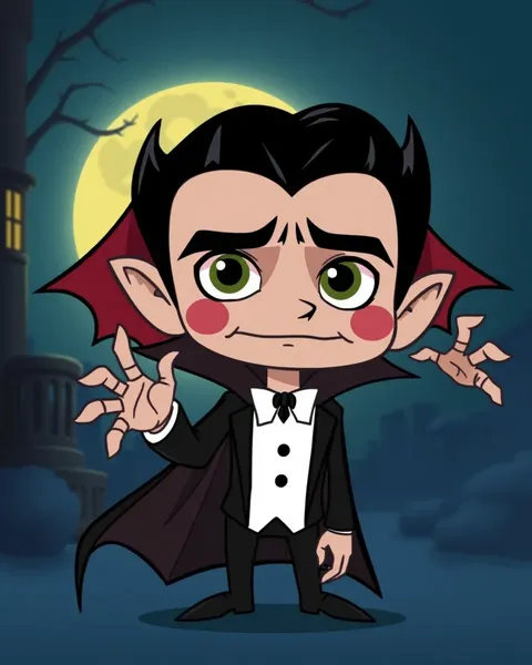 Image de cartoon de Dracula : une icône éternelle du vampire