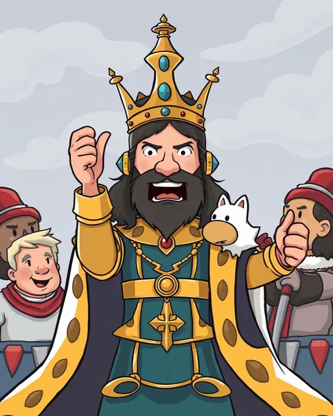 Image de cartoon de la majesté du roi