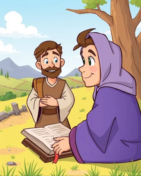 Image de cartoon de la sagesse de la Bible