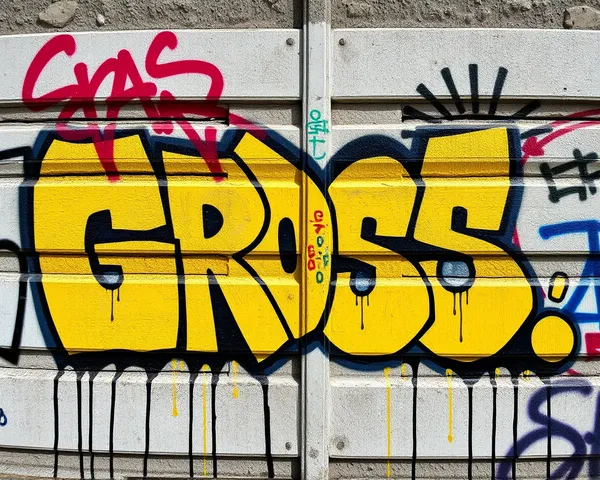 Image de graffiti grossière PNG provoque l'indignation