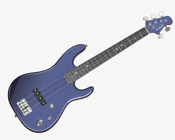 Image de guitare basse transparente PNG trouvée