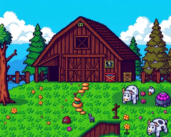 Image de la grange de Stardew Valley PNG pour l'art de jeu de ferme