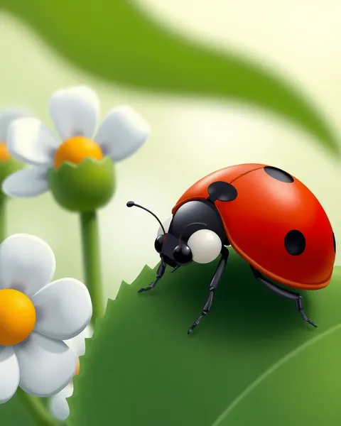 Image de ladybug en carton avec un regard classique