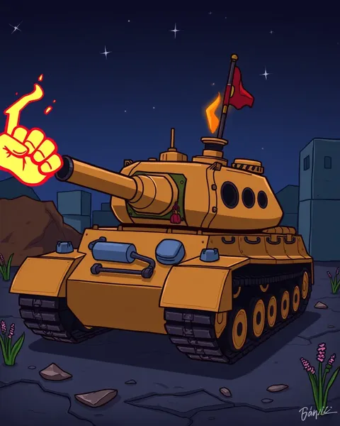 Image de tank cartoons : un monde enchanteur et coloré