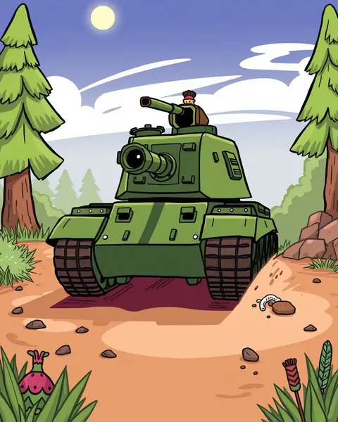 Image de tank en carton : une image joyeuse et élevant