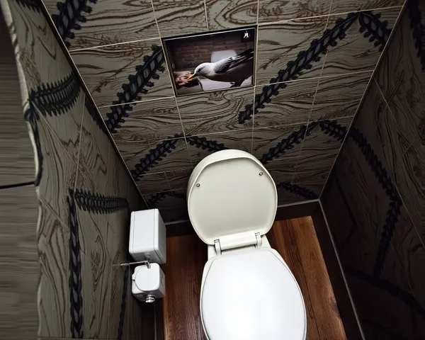 Image de toilettes à vue d'oiseau disponible en PNG