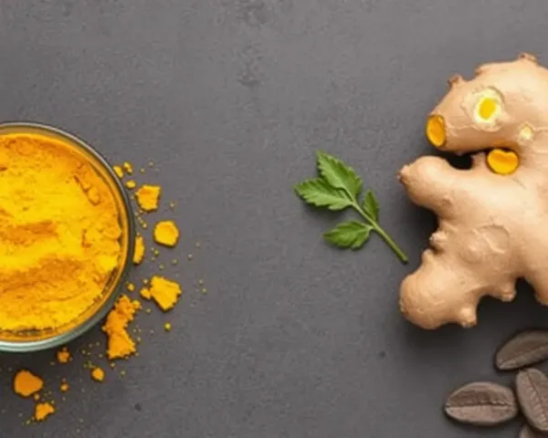 Image de turmeric et gingembre au format PNG