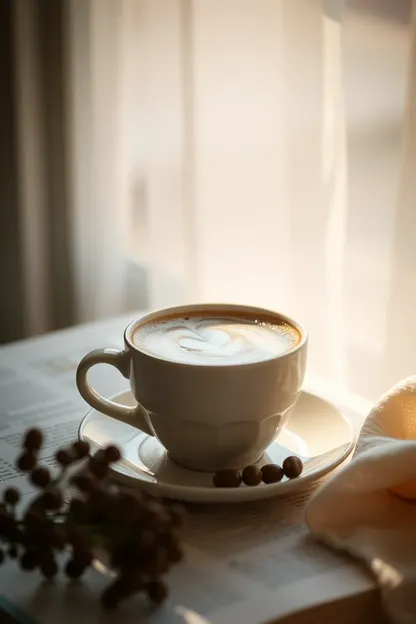 Image du matin avec énergie de café