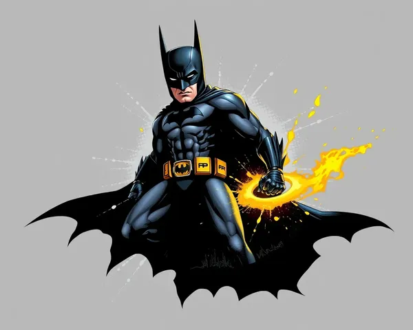 Image graphique de Batman en format PNG