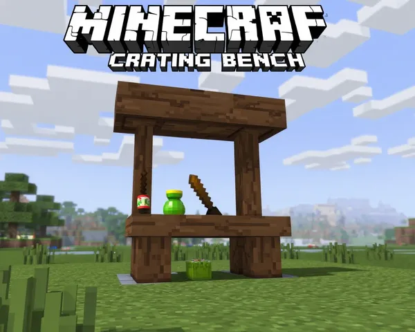 Image transparente PNG de banc de fabrication de Minecraft disponible gratuitement