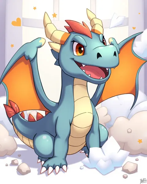 Images Whimsiques de Dragons de Cartoon