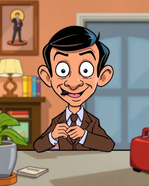 Images amusantes de Mr Bean en cartoon