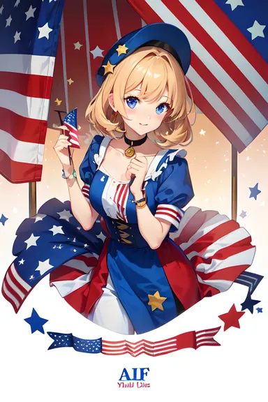 Images animées patriotiques du 4 juillet