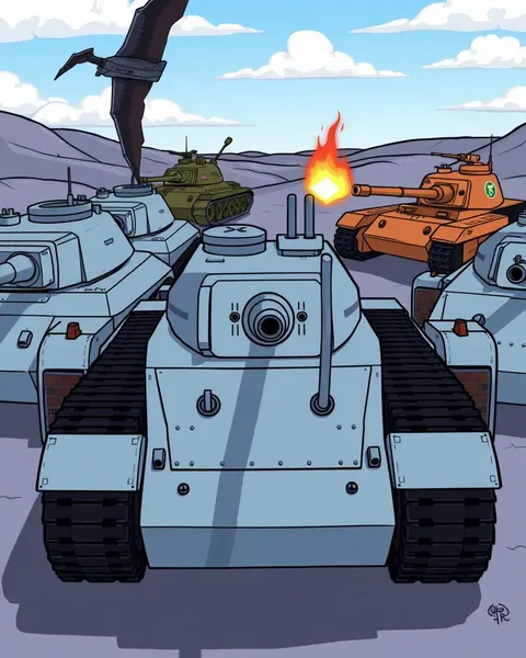 Images captivantes de tanks en cartoon dévoilées