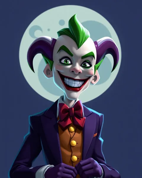 Images d'anarchie du Joker en cartoon