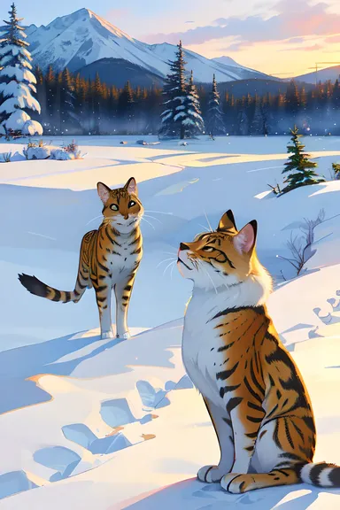 Images d'animaux dans la neige