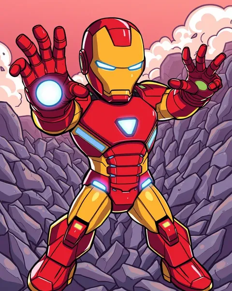 Images de Cartoon d'Iron Man pour le plaisir des fans