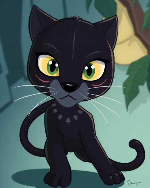 Images de Cartoon de Black Panther en téléchargement gratuit