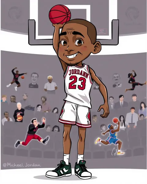 Images de Cartoon de Michael Jordan Disponibles Maintenant