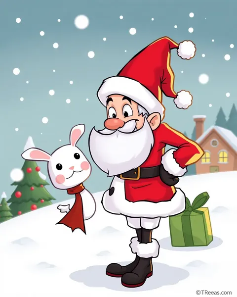 Images de Cartoon de Mme Claus pour le Wonder World d'Hiver