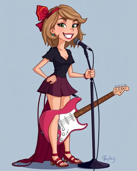 Images de Cartoon de Taylor Swift pour les Amoureux de l'Art